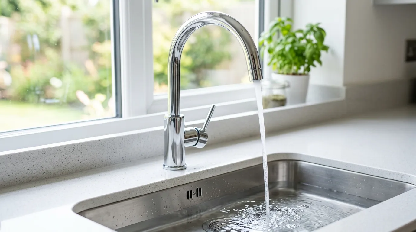 Local Plumbing Master Pros same day plumber fixing a faucet in Lake Barcroft, VA